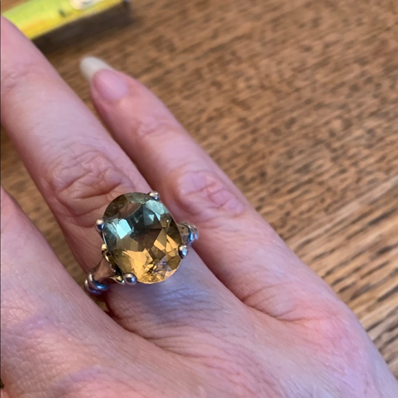 Jay King Jewelry - Vintage Jay King 925 and 18k marked designer ring w citrine solitaire sz 6